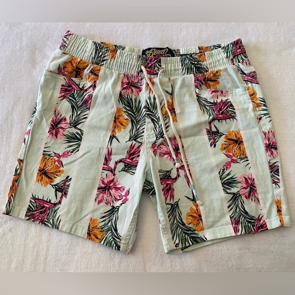Good Vibes Other - Good Vibes Men’s Floral Chino Shorts Size Medium